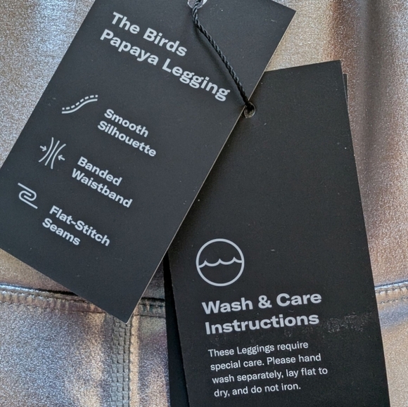 Knix x The Birds Papaya Legging Glam Dance Floor NYE Shine Women M Titanium New - Picture 7 of 12